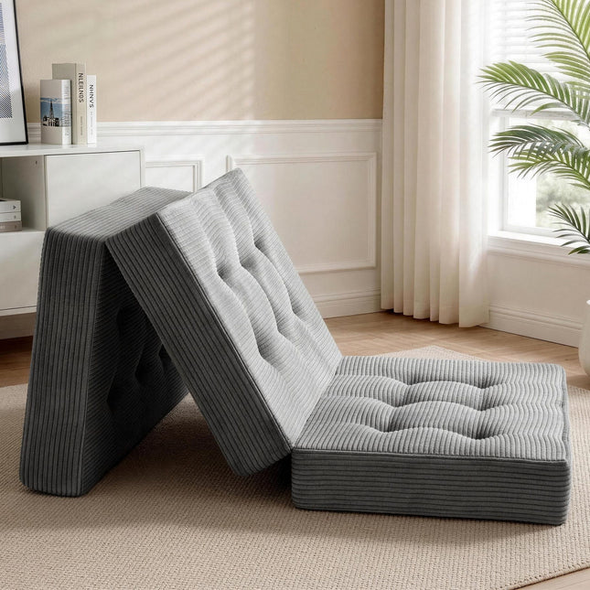 Giselle Single Folding Mattress 15cm Foldable Foam Portable Guest Sofa Bed Camping Mat.