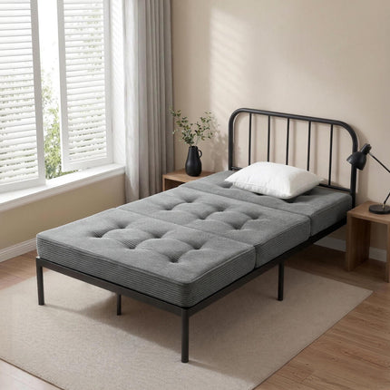 Giselle Single Folding Mattress 15cm Foldable Foam Portable Guest Sofa Bed Camping Mat.