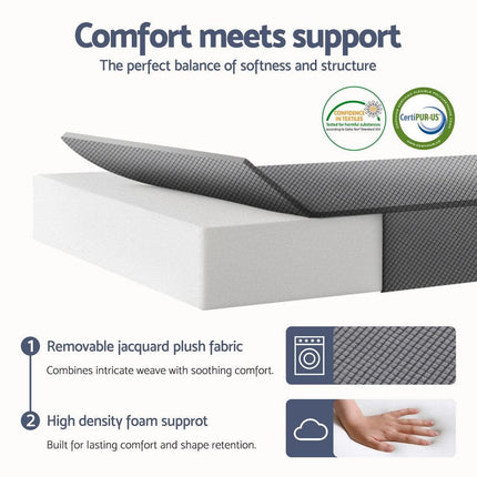 Giselle Foldable Mattress Folding Sofa Bed Trifold Sleeping Camping Cushion Mat.