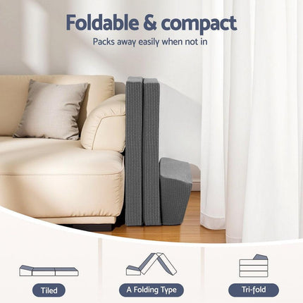 Giselle Foldable Mattress Folding Sofa Bed Trifold Sleeping Camping Cushion Mat.
