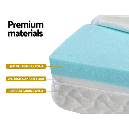 Giselle Bedding Foldable Mattress Folding Foam Cot Bed Cool Gel.