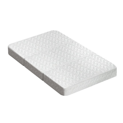 Giselle Bedding Foldable Mattress Folding Foam Cot Bed White.