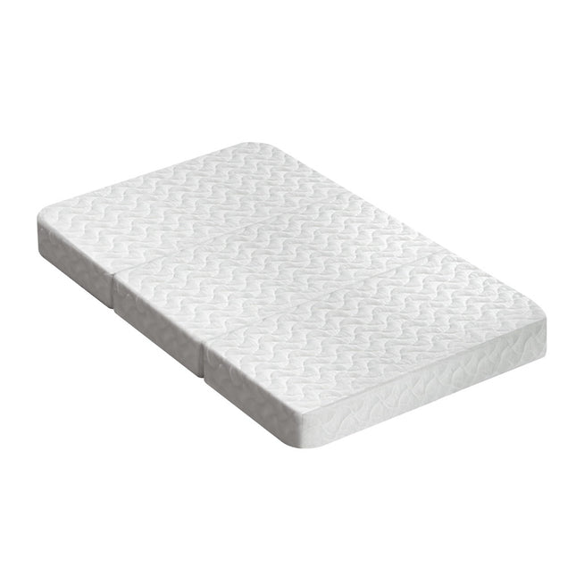 Giselle Bedding Foldable Mattress Folding Foam Cot Bed White.
