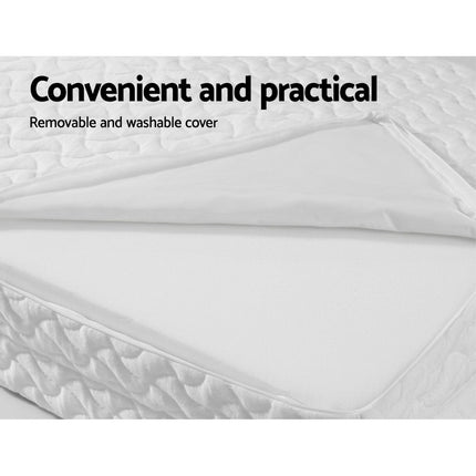Giselle Bedding Foldable Mattress Folding Foam Cot Bed White.