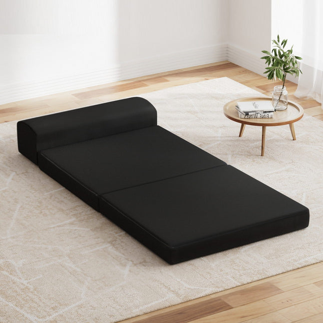 Giselle Bedding Foldable Mattress Folding Foam Bed Mat Black.