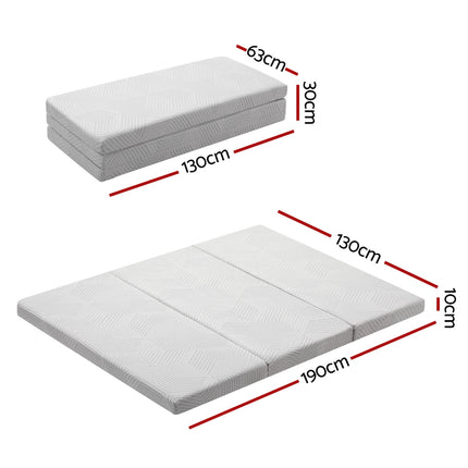 3-Foldable Mattress Giselle Folding Foam Double.