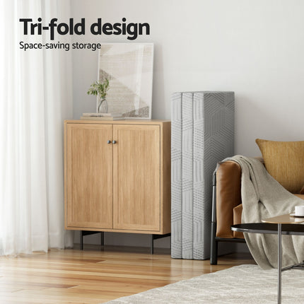 3-Foldable Mattress Giselle Folding Foam Double.