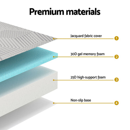 3-Foldable Mattress Giselle Folding Foam Double.