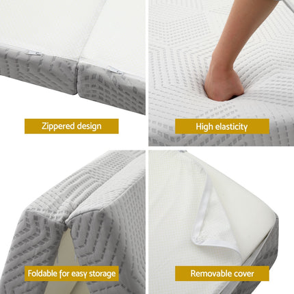 3-Foldable Mattress Giselle Folding Foam Double.