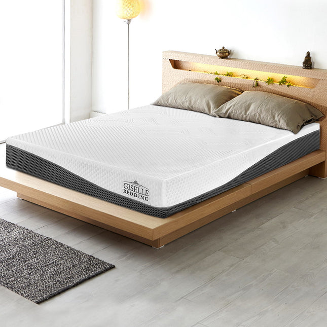 Giselle Bedding Memory Foam Mattress Bed Cool Gel Non Spring 21cm Queen.