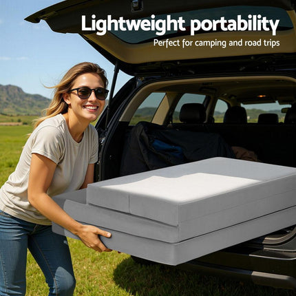 Giselle Foldable Mattress Folding Sofa Bed 4-fold Sleeping Camping Cushion Mat.