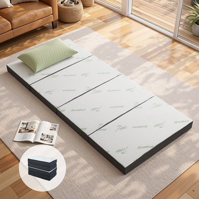 Giselle Bedding Foldable Mattress Folding Foam Sofa Bed Mat Bamboo.