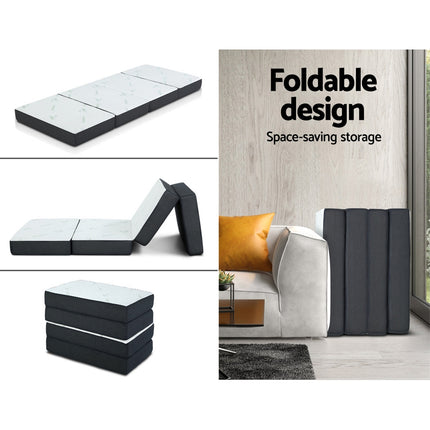 Giselle Bedding Foldable Mattress Folding Foam Sofa Bed Mat Bamboo.