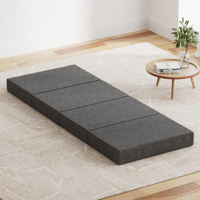Giselle Bedding Foldable Mattress Folding Foam Single Grey.