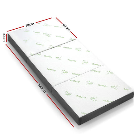 Giselle Bedding Foldable Mattress Folding Foam Single Bamboo.