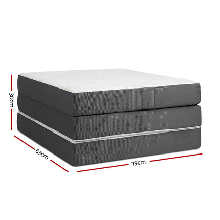 Giselle Bedding Foldable Mattress Folding Foam Single Bamboo.