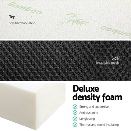 Giselle Bedding Foldable Mattress Folding Foam Double Bamboo.