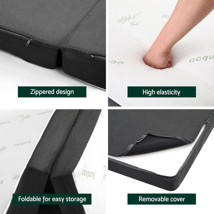 Giselle Bedding Foldable Mattress Folding Foam Double Bamboo.