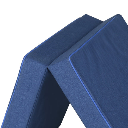 Giselle Bedding Foldable Mattress Folding Foam Single Blue.