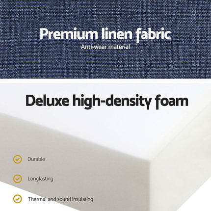 Giselle Bedding Foldable Mattress Folding Foam Single Blue.
