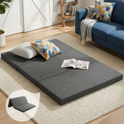 Giselle Bedding Foldable Mattress Folding Foam Double Grey.