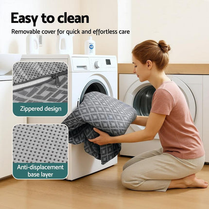 Giselle Foldable Mattress Folding Sofa Bed Trifold Memory Foam Camping Cushion Mat.
