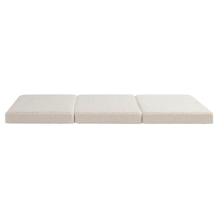 Giselle Bedding Foldable Mattress Fleece Portable 3-fold Folding Foam Mattresses.
