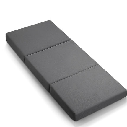 Giselle Bedding Foldable Mattress Folding Foam Bed Single Grey.