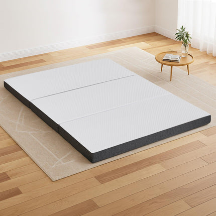 Giselle Bedding Foldable Mattress Folding Sofa Bed Tri-Fold Memory Foam Tencel Queen.