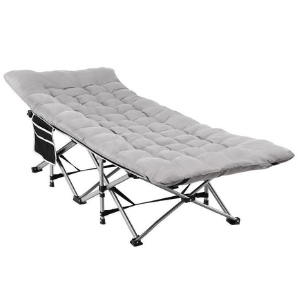 Artiss Folding Bed With Mattress Heavy Duty Grey 185CM.