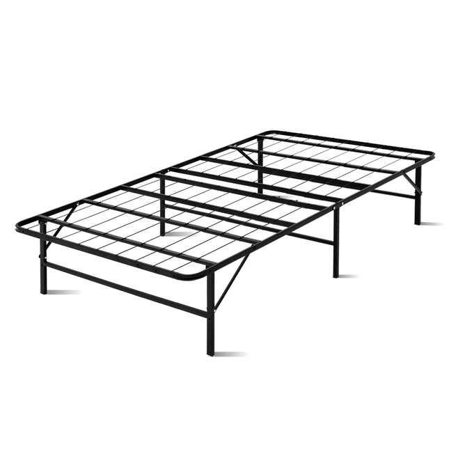 Artiss Folding Bed Frame Metal Base - King Single.