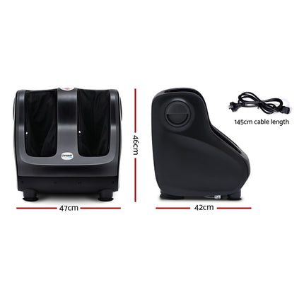 Livemor Foot Massager Shiatsu Massagers Electric Roller Calf Leg Kneading Black.