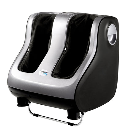 Livemor Foot Massager Shiatsu Massagers Electric Roller Calf Leg Kneading Silver.