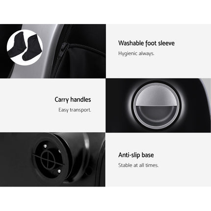 Livemor Foot Massager Shiatsu Massagers Electric Roller Calf Leg Kneading Silver.