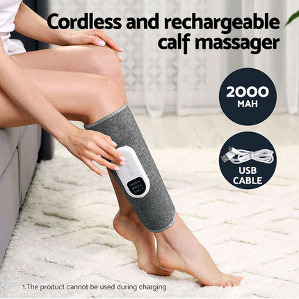 Livemor Leg Massager Heated Air Compression Calf Relaxation.