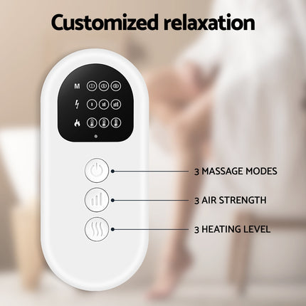 Livemor Leg Massager Heated Air Compression Calf Relaxation.