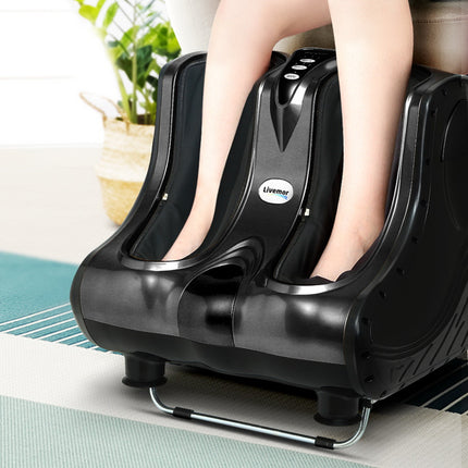 Livemor Foot Massager Massagers Shiatsu Electric Roller Ankle Calf Leg Kneading Black.