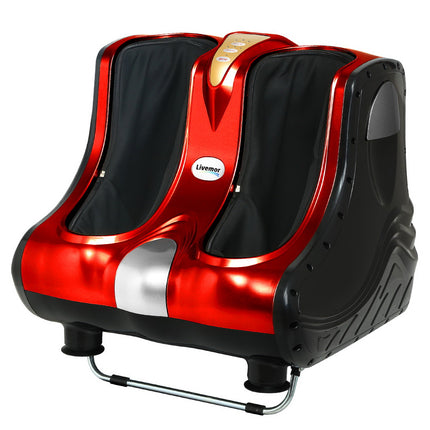 Livemor Foot Massager Massagers Shiatsu Electric Roller Ankle Calf Leg Kneading Red.