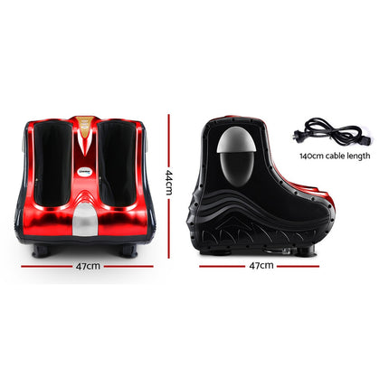 Livemor Foot Massager Massagers Shiatsu Electric Roller Ankle Calf Leg Kneading Red.