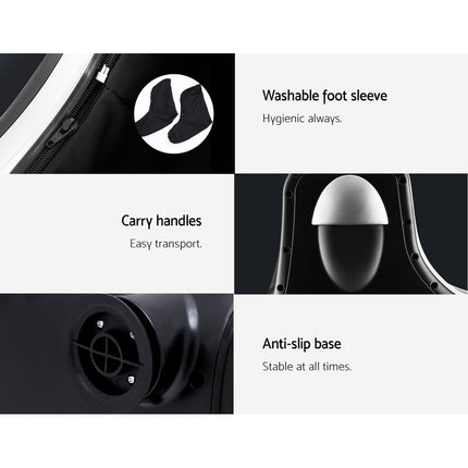 Livemor Foot Massager Massagers Shiatsu Electric Roller Ankle Calf Leg Kneading Silver.