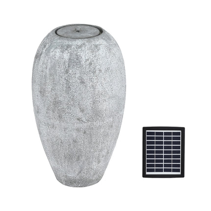 Gardeon Solar Fountain Water Feature Outdoor Fountain LED Lights Beige.