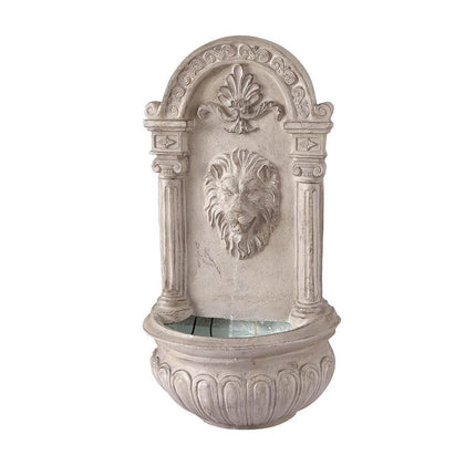 Gardeon Solar Fountain Water Feature Wall Mount Garden Fountains 77CM Beige.