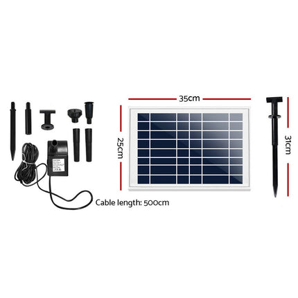 Gardeon Solar Pond Pump Submersible Water Fountain Kit 6.6FT.