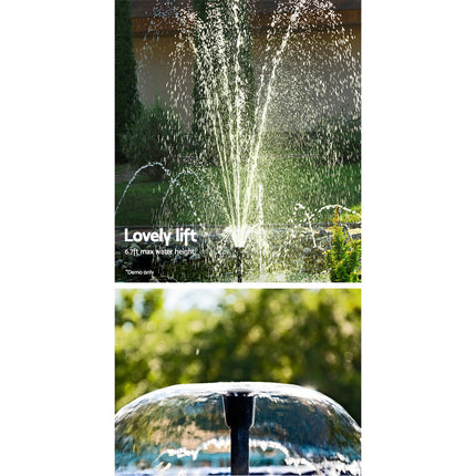 Gardeon Solar Pond Pump Submersible Water Fountain Kit 6.6FT.