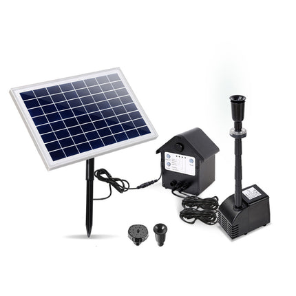 Gardeon Solar Pond Pump Submersible Water Fountain with Battery Kit LED Lights 6.6FT.