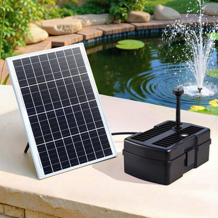 Gardeon Solar Submersible Water Pond Fountain Pump with Filter Box 6FT 1190L/H.
