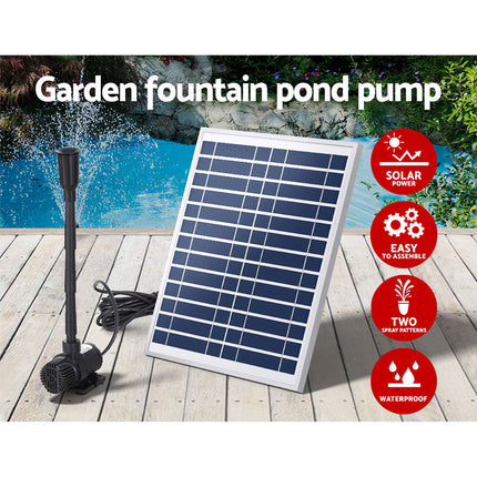 Gardeon Solar Pond Pump Submersible Water Fountain Kit 9.8FT.