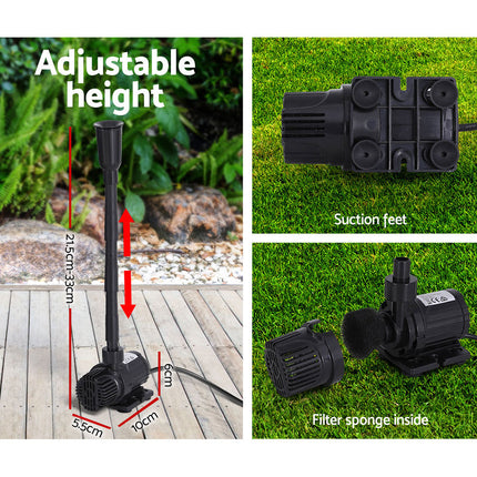 Gardeon Solar Pond Pump Submersible Water Fountain Kit 9.8FT.