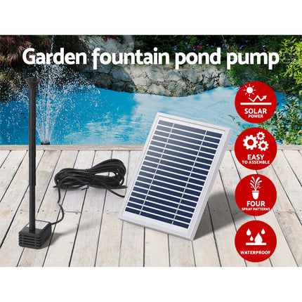 Gardeon Solar Pond Pump Submersible Water Fountain Kit 4.4FT.