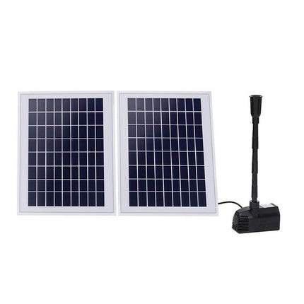 Gardeon Solar Pond Pump Submersible Water Fountain Kit with 2 Panels 1600L/H.